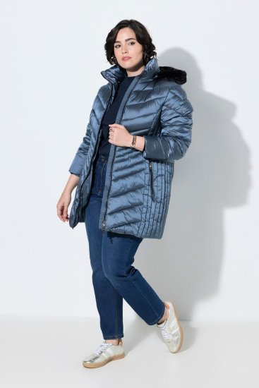 Ulla Popken 842013 Steppjacke Denimblau - Jacken - Damenjacken in großen Größen
