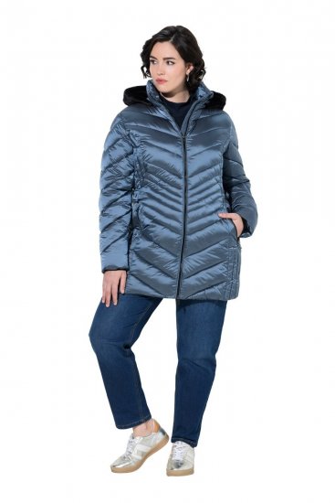 Ulla Popken 842013 Steppjacke Denimblau - Jacken - Damenjacken in großen Größen