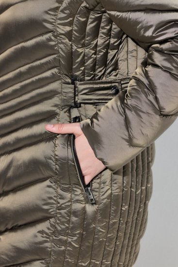 Ulla Popken 842013 Steppjacke Hellbraun - Jacken - Damenjacken in großen Größen