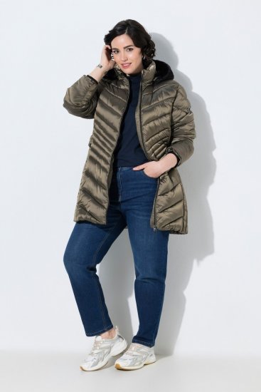 Ulla Popken 842013 Steppjacke Hellbraun - Jacken - Damenjacken in großen Größen