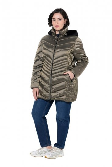 Ulla Popken 842013 Steppjacke Hellbraun - Jacken - Damenjacken in großen Größen