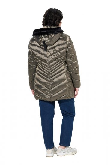 Ulla Popken 842013 Steppjacke Hellbraun - Jacken - Damenjacken in großen Größen