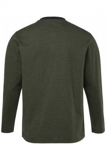 JP1880 Pyjamas Two-piece Striped Dark Green - Herrenunterwäsche & bademode - Herrenunterwäsche & Bademode in großen Größen