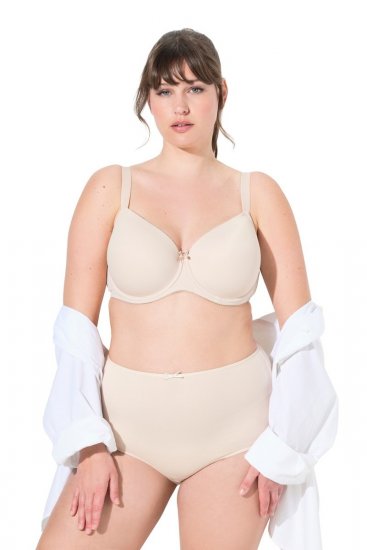 Ulla Popken 842435 Slips mit hoher Taille 3er-Pack Beige - Slips - 