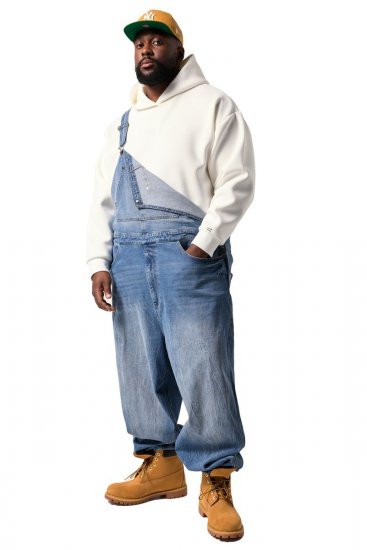 JP1880 842648 Jeans-Latzhose mit lockerer Passform Denimblau - Herren-jeans & -hosen - Herren-Jeans & -Hosen in großen Größen