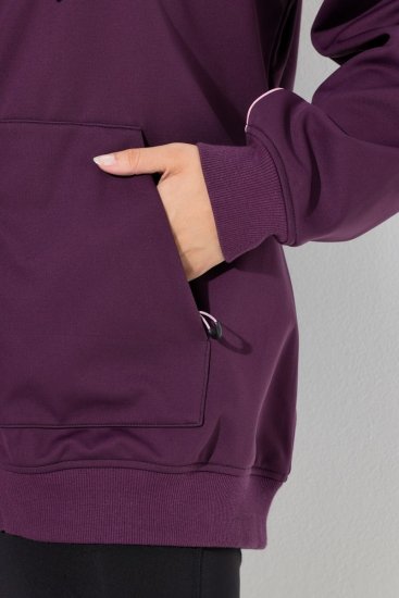 Ulla Popken 843186 Wasserabweisende Softshelljacke mit Reflektoren Weinrot - Jacken - Damenjacken in großen Größen
