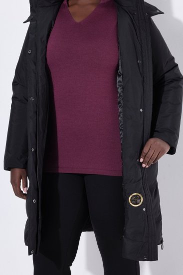 Ulla Popken SYMPATEX Triple Function Coat Black - Mäntel - Damenmäntel in großen Größen