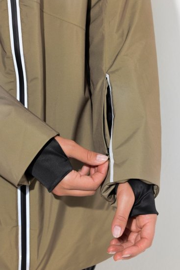 Ulla Popken 844034 Funktionsjacke Khaki - Jacken - Damenjacken in großen Größen