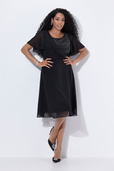 Ulla Popken 844356 Abendkleid Schwarz - Abendkleider - Abendkleider in großen Größen