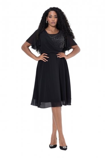 Ulla Popken 844356 Abendkleid Schwarz - Abendkleider - Abendkleider in großen Größen