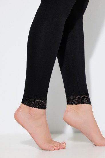 Ulla Popken 844563 Strumpfleggings Schwarz - Strumpfhosen & Socken - 