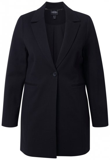 Ulla Popken 844842 Jerseyblazer Schwarz - Blazer - Blazer in großen Größen für Damen