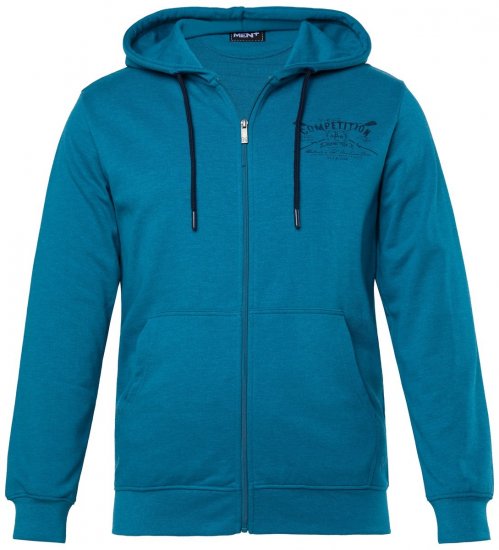 Men+ 973 Kapuzen-Sweatjacke Competition Graublau - Herren-sweater und -hoodies - Herren-Sweater und -Hoodies in großen Größen