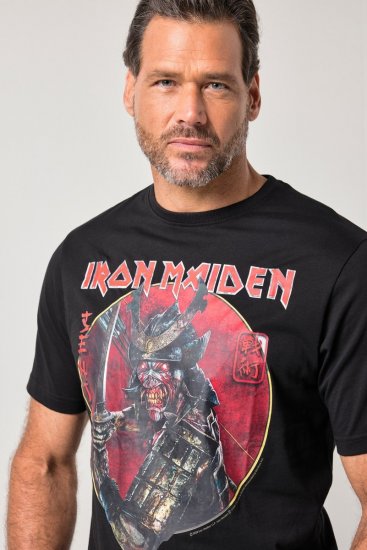 JP1880 845106 Iron Maiden Senjutsu T-Shirt Schwarz - Band-T-shirts - Band T-Shirts in großen Größen