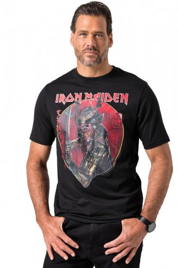 JP1880 845106 Iron Maiden Senjutsu T-Shirt Schwarz - Band-T-shirts - Band T-Shirts in großen Größen