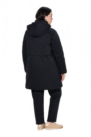 Ulla Popken 845111 Parka Schwarz - Mäntel - Damenmäntel in großen Größen