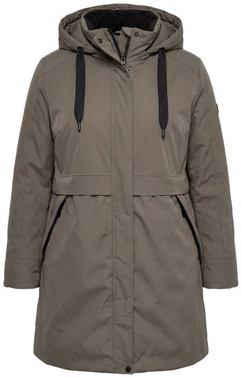 Ulla Popken 845111 Parka Dunkelgrün - Mäntel - Damenmäntel in großen Größen