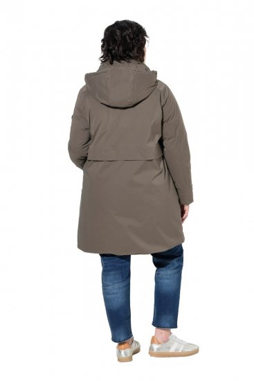 Ulla Popken 845111 Parka Dunkelgrün - Mäntel - Damenmäntel in großen Größen