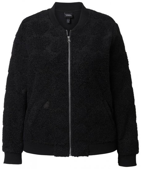 Ulla Popken 845262 Teddyjacke Schwarz - Jacken - Damenjacken in großen Größen
