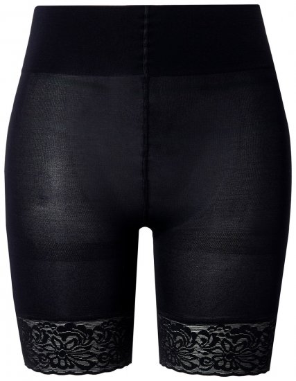 Ulla Popken 845319 Anti-Scheuer-Radler mit Spitze Schwarz - Anti-Scheuer-Radler - 