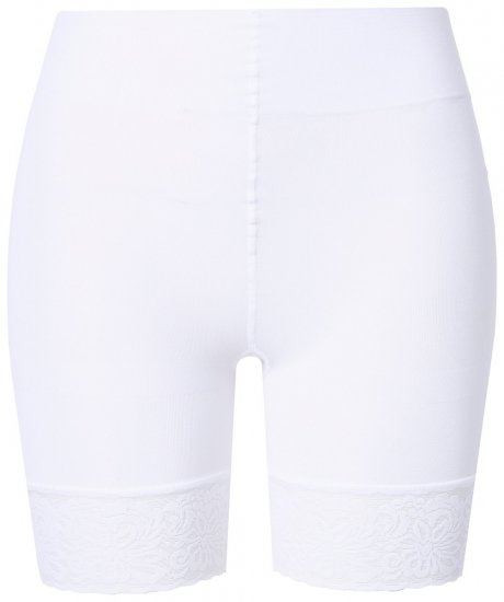 Ulla Popken 845319 Anti-Scheuer-Radler mit Spitze Weiß - Anti-Scheuer-Radler - 