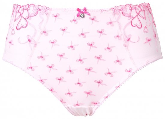 Ulla Popken 845425 Slips mit Spitze Rosa - Slips - 