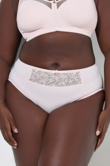 Ulla Popken 845511 Slips mit Spitze Rosa - Slips - 