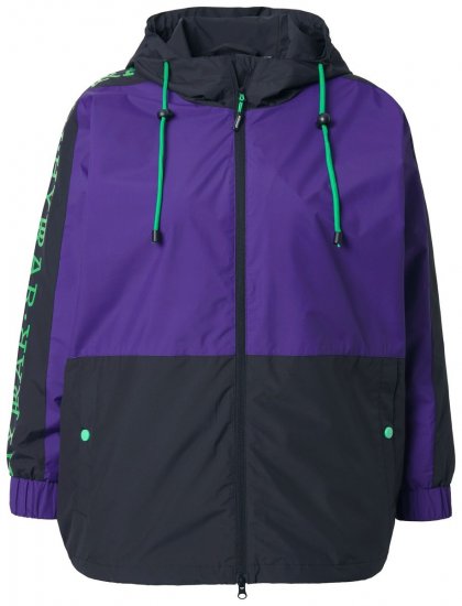 Ulla Popken 845648 Windbreaker mit Fledermausärmeln Flieder - Jacken - Damenjacken in großen Größen