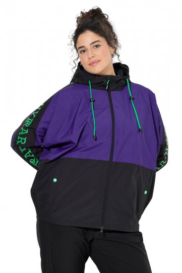 Ulla Popken 845648 Windbreaker mit Fledermausärmeln Flieder - Jacken - Damenjacken in großen Größen