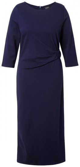 Ulla Popken 845705 Jerseykleid Dunkelblau - Midikleider - Midikleider für Damen in großen Größen