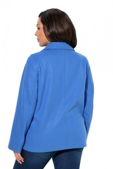 Ulla Popken 846021 Fleecemantel Blau - Mäntel - Damenmäntel in großen Größen
