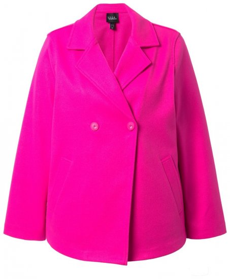 Ulla Popken 846021 Fleecemantel Rosa - Mäntel - Damenmäntel in großen Größen
