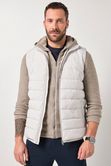 JP1880 846034 Outdoorweste Graubeige - Herren jacken - Herren Jacken in großen Größen
