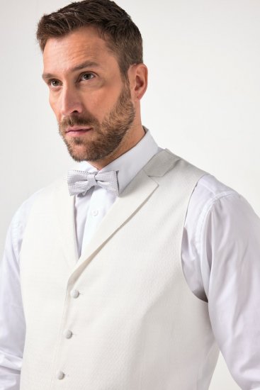 JP1880 846048 Hochzeitsweste Cremeweiß - Herrenanzüge und -blazer - Herrenanzüge und -blazer in großen Größen
