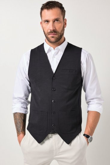 JP1880 846089 Sweatweste Schwarz - Herrenanzüge und -blazer - Herrenanzüge und -blazer in großen Größen