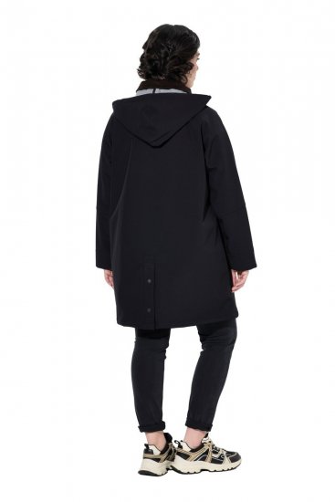 Ulla Popken 846278 Softshellmantel Schwarz - Mäntel - Damenmäntel in großen Größen