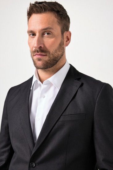 JP1880 Korsika Sakko in Leinenoptik Schwarz - Herrenanzüge und -blazer - Herrenanzüge und -blazer in großen Größen