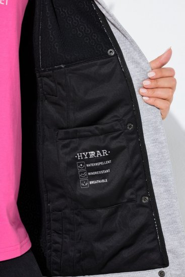 Ulla Popken 846744 Softshelljacke Grau meliert - Jacken - Damenjacken in großen Größen