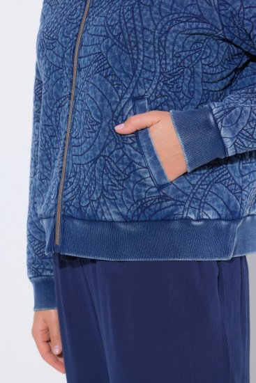 Ulla Popken 847035 Steppjacke Denimblau - Jacken - Damenjacken in großen Größen