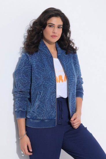 Ulla Popken 847035 Steppjacke Denimblau - Jacken - Damenjacken in großen Größen
