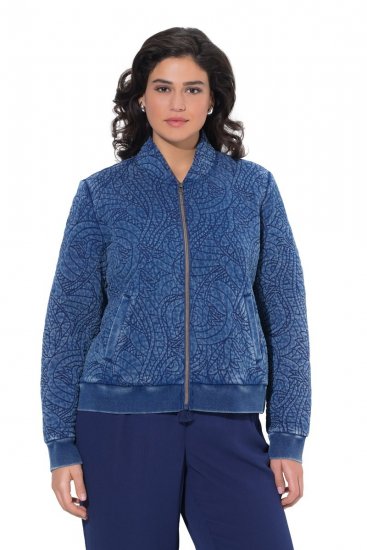 Ulla Popken 847035 Steppjacke Denimblau - Jacken - Damenjacken in großen Größen