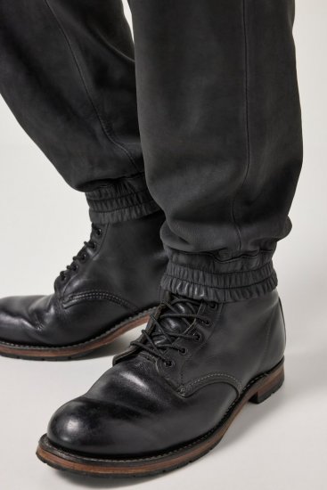 JP1880 847064 Cargohose aus Lammnappaleder Schwarz - Lederhosen für Herren in großen Größen - Herren Lederhosen in großen Größen