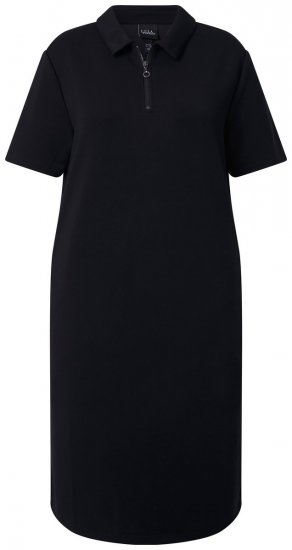 Ulla Popken 848105 Sweatkleid Schwarz - Kleider - Kleider für alle Größen