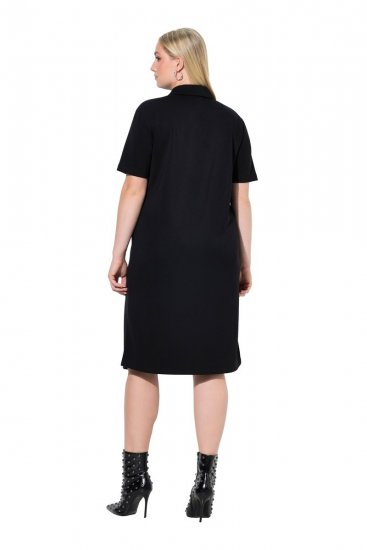 Ulla Popken 848105 Sweatkleid Schwarz - Kleider - Kleider für alle Größen