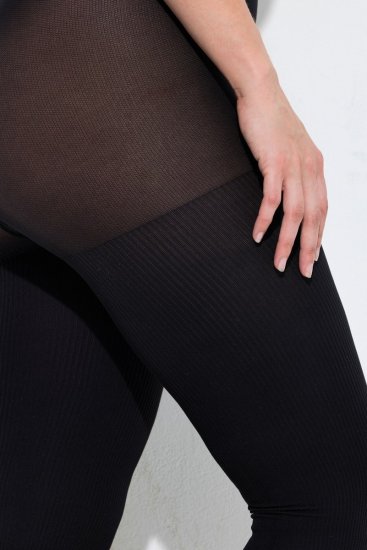 Ulla Popken 849063 Strumpfhose Schwarz - Strumpfhosen & Socken - 