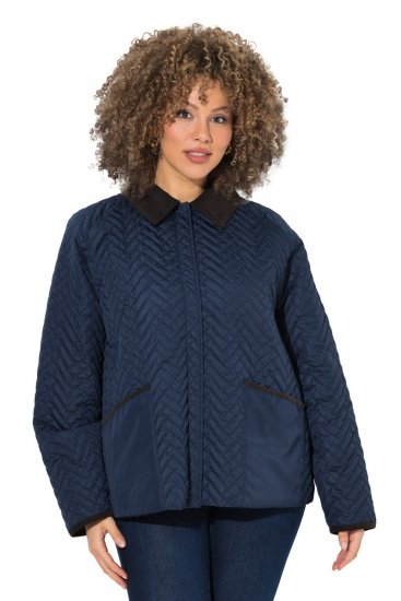Ulla Popken 849111 Steppjacke Dunkelblau - Jacken - Damenjacken in großen Größen