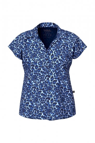 Ulla Popken 849144 Pyjama mit Animal-Print Dunkelblau - Pyjama/Loungewear - 