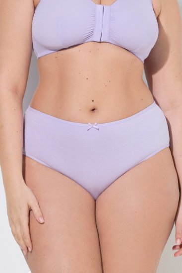 Ulla Popken 849202 Gemusterte Slips 6er-Pack Grau - Slips - 