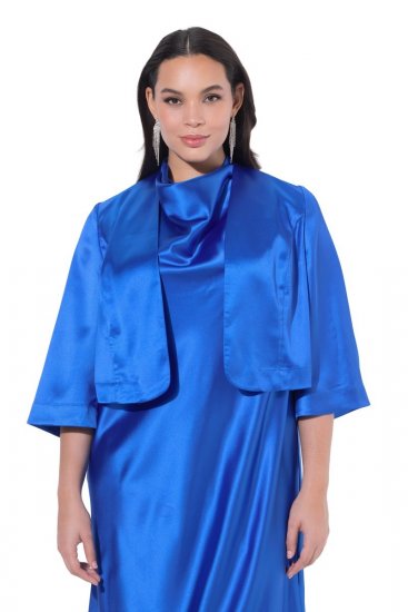 Ulla Popken 849457 Bolero Königsblau - Boleros - 