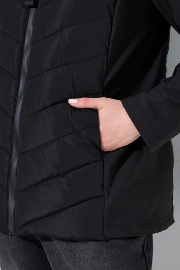 Ulla Popken 849472 Steppjacke Schwarz - Jacken - Damenjacken in großen Größen